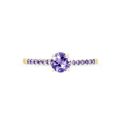 Bague Manon Or Jaune Amethyste
