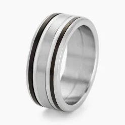 Bague Margalith Acier Blanc