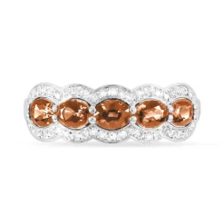 Bague Margaux Or Blanc Morganite Et Diamant