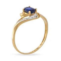 Bague Maria-serena Or Jaune Saphir