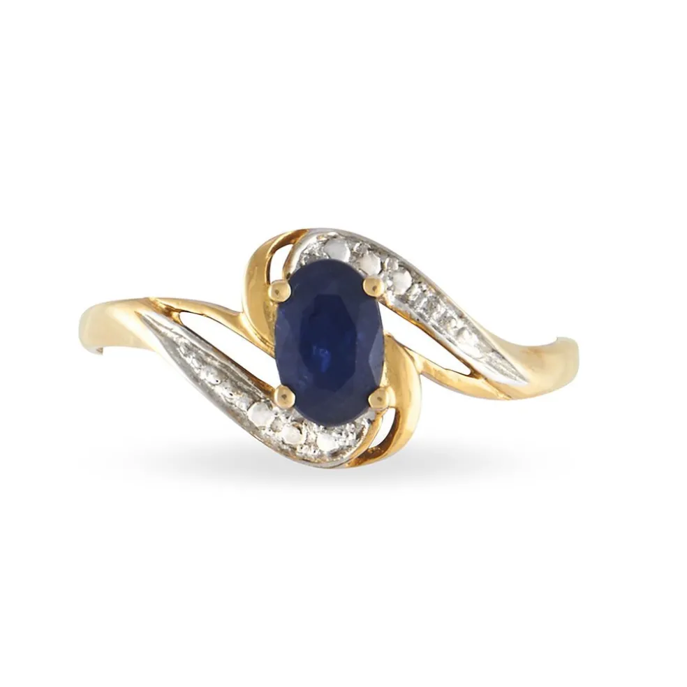 Bague Maria-serena Or Jaune Saphir