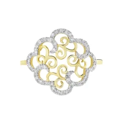 Bague Marie-christel Or Jaune Diamant