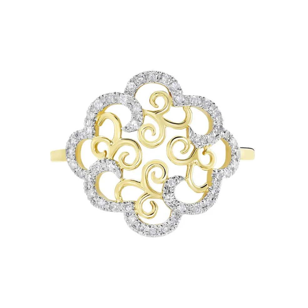 Bague Marie-christel Or Jaune Diamant