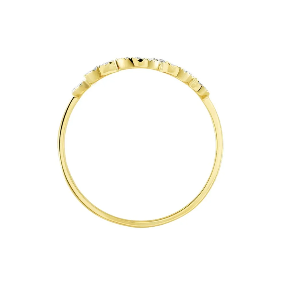 Bague Marie-christel Or Jaune Diamant