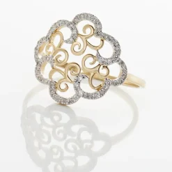 Bague Marie-christel Or Jaune Diamant