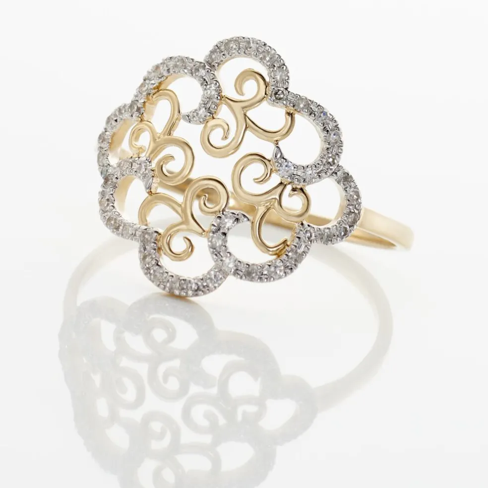 Bague Marie-christel Or Jaune Diamant