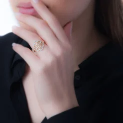 Bague Marie-christel Or Jaune Diamant