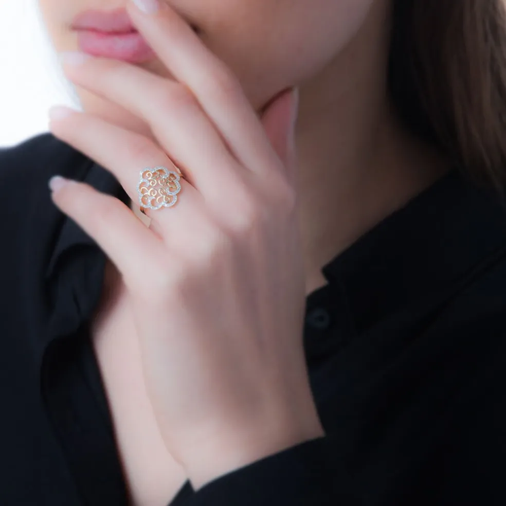 Bague Marie-christel Or Jaune Diamant