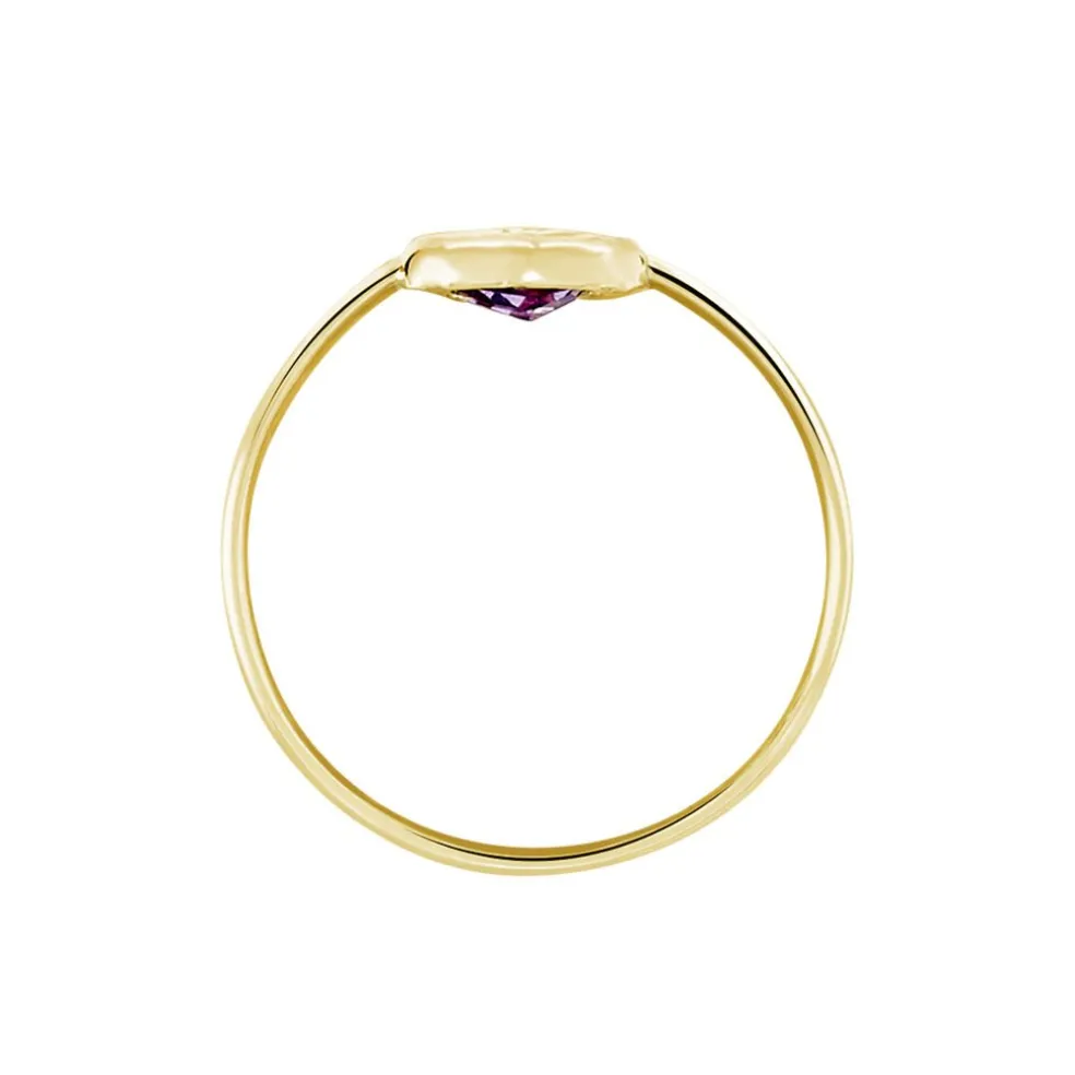 Bague Marsie Or Jaune Améthyste