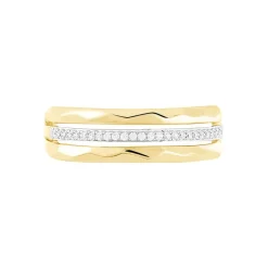 Bague Mauna Or Jaune Oxyde De Zirconium