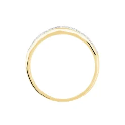 Bague Mauna Or Jaune Oxyde De Zirconium