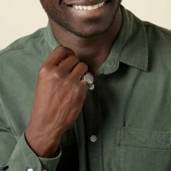 Bague Maximiliano Argent Blanc