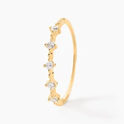 Bague Maximilienne Or Jaune Oxyde De Zirconium