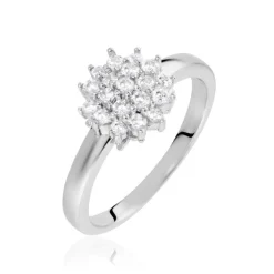 Bague Maximille Argent Blanc Oxyde De Zirconium