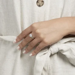 Bague Maximille Argent Blanc Oxyde De Zirconium