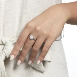 Bague Maximille Argent Blanc Oxyde De Zirconium