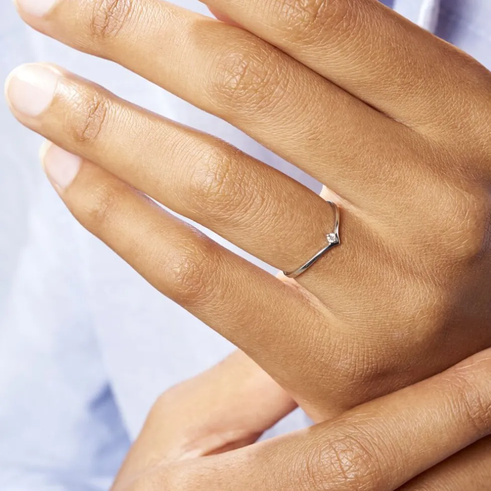 Bague Maye Or Blanc Diamant