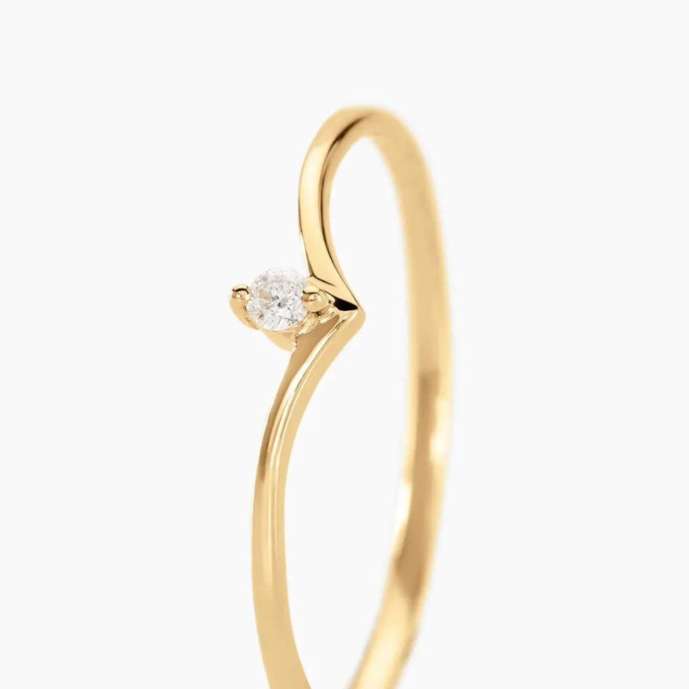 Bague Maye Or Jaune Diamant