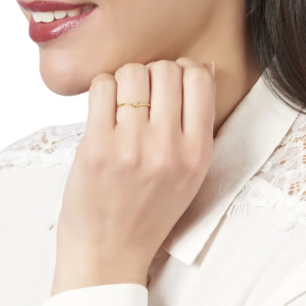 Bague Maye Or Jaune Diamant