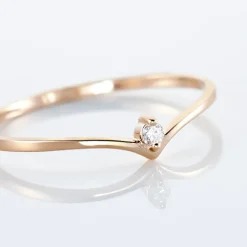 Bague Maye Or Rose Diamant