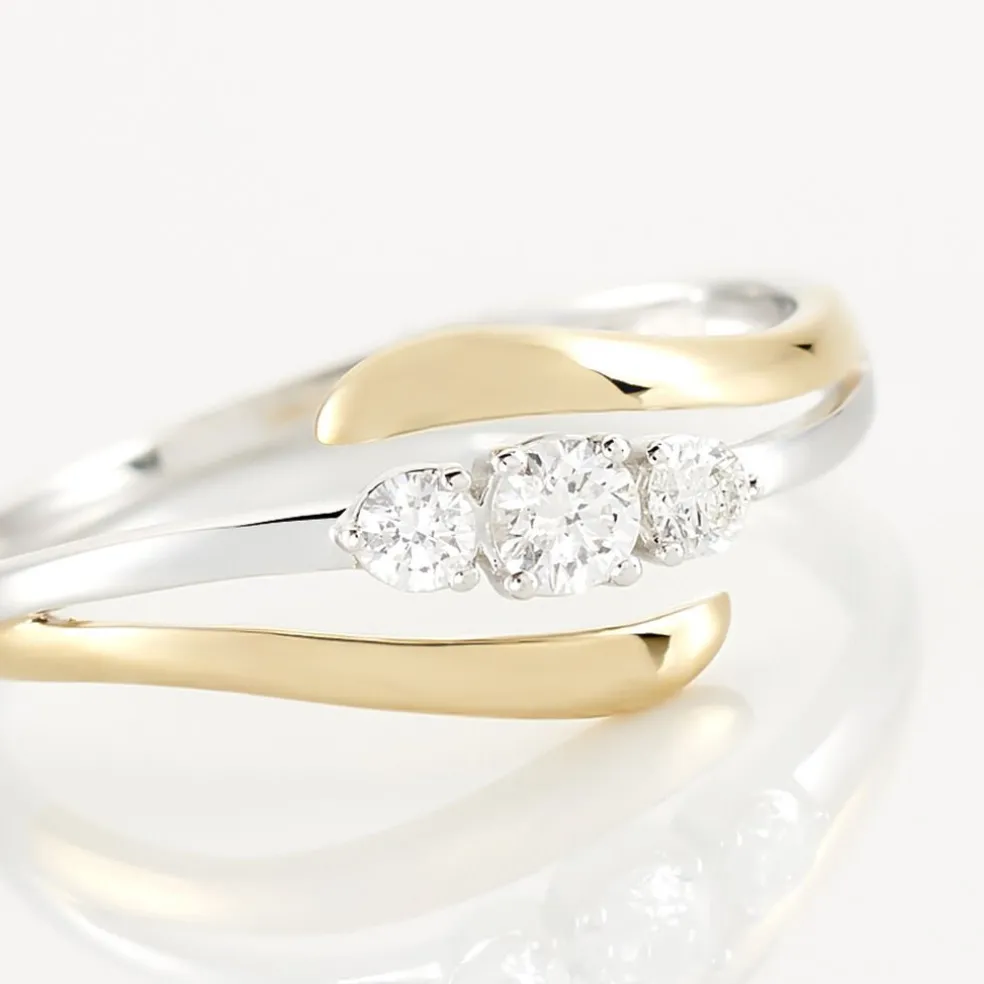 Bague Mayline Or Bicolore Diamant