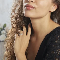 Bague Mechte Argent Oxydes De Zirconium