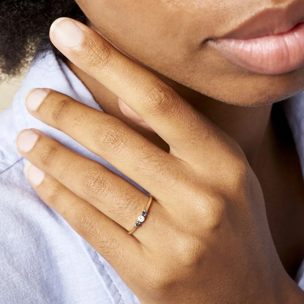 Bague Mediha Or Jaune Topaze