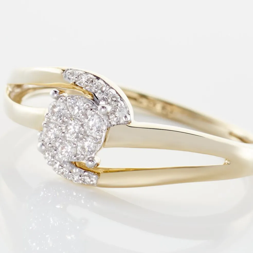 Bague Melinia Or Jaune Diamant