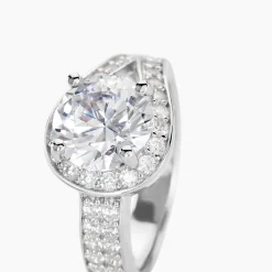 Bague Melisse Argent Blanc Oxyde De Zirconium