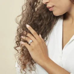 Bague Melisse Argent Blanc Oxyde De Zirconium