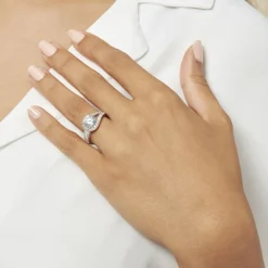 Bague Melisse Argent Blanc Oxyde De Zirconium