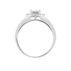 Bague Melyssa Argent Blanc Oxyde De Zirconium