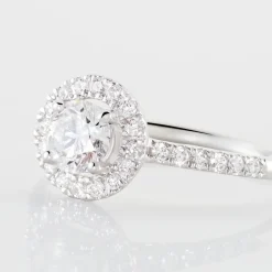 Bague Mentoura Or Blanc Diamant Synthétique