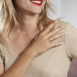 Bague Messina Argent Blanc