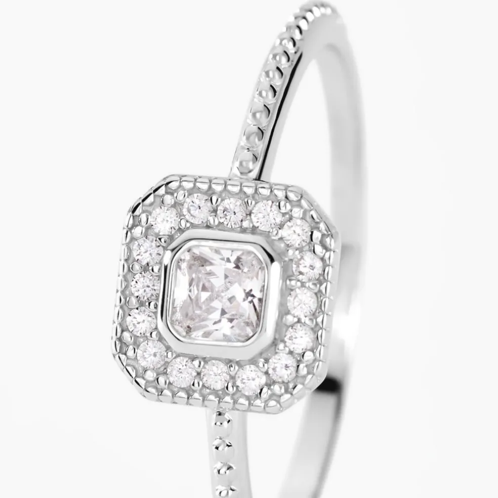 Bague Micarla Argent Blanc Oxyde De Zirconium