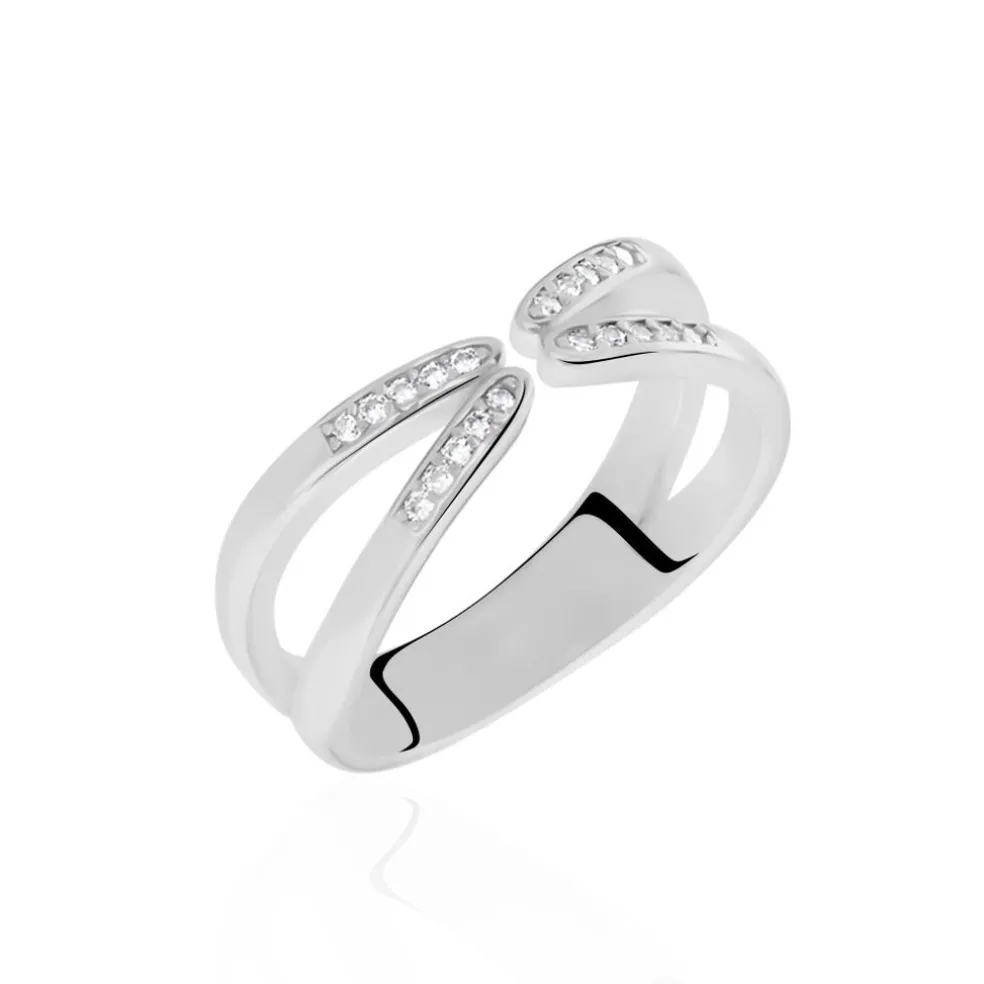 Bague Michee Argent Oxydes De Zirconium
