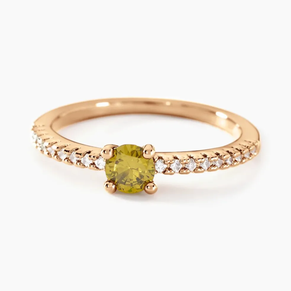 Bague Mireilla Plaqué Or Doré Oxyde De Zirconium