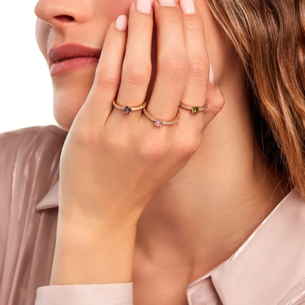 Bague Mireilla Plaqué Or Doré Oxyde De Zirconium