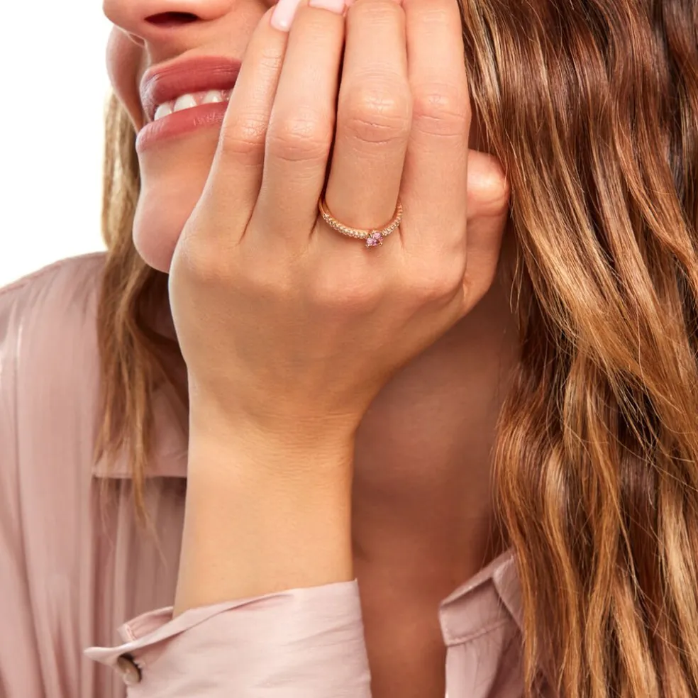 Bague Mireilla Plaqué Or Doré Oxyde De Zirconium