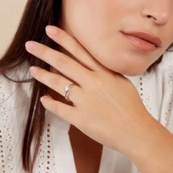 Bague Mirene Argent Blanc Oxyde De Zirconium