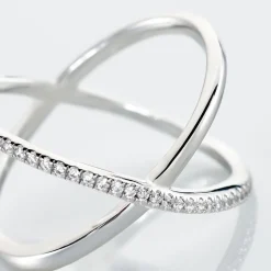 Bague Miya Argent Blanc Oxyde De Zirconium