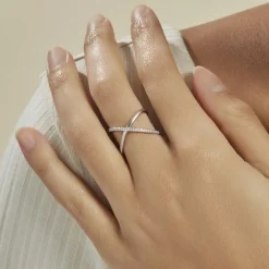 Bague Miya Argent Blanc Oxyde De Zirconium
