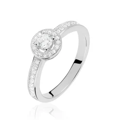 Bague Mélissande Argent Blanc Oxyde De Zirconium