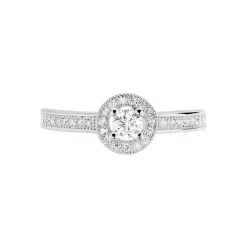 Bague Mélissande Argent Blanc Oxyde De Zirconium