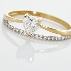 Bague Mohira Or Jaune Oxyde De Zirconium