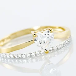 Bague Mohira Or Jaune Oxyde De Zirconium