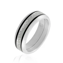 Bague Mollie Acier Blanc