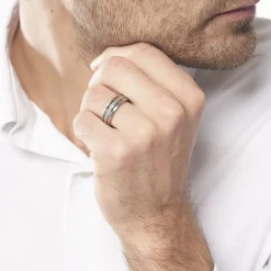 Bague Mollie Acier Blanc