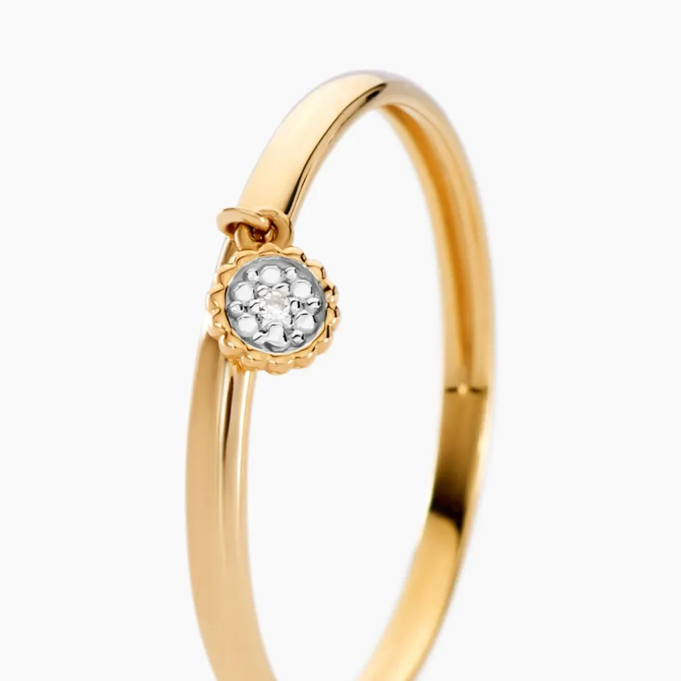 Bague Mon 1er Diamant Or Jaune Diamant