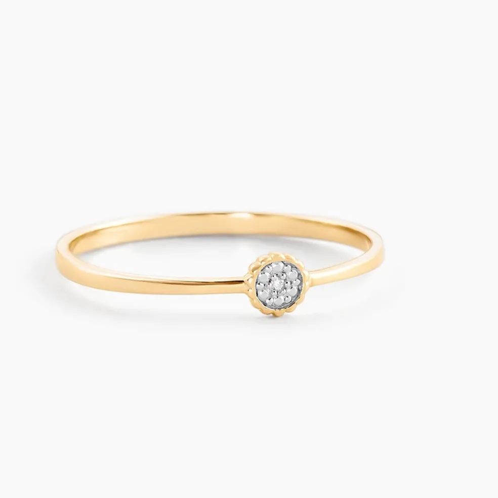Bague Mon 1er Diamant Or Jaune Diamant